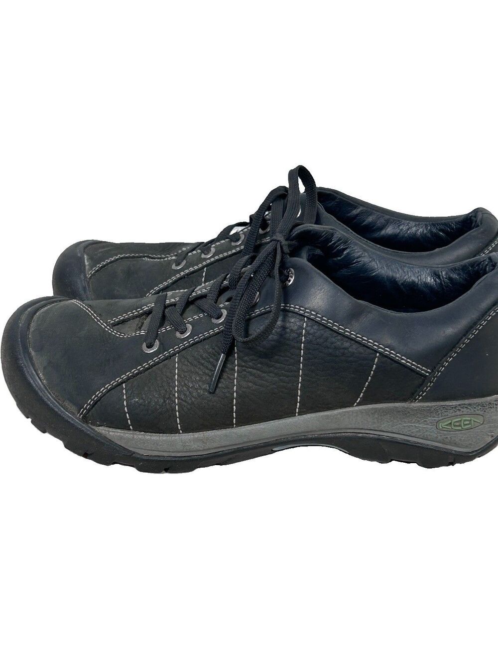 Keen Presidio Womens Size 10.5 Black Athletic Leather Hiking Shoes Sneakers